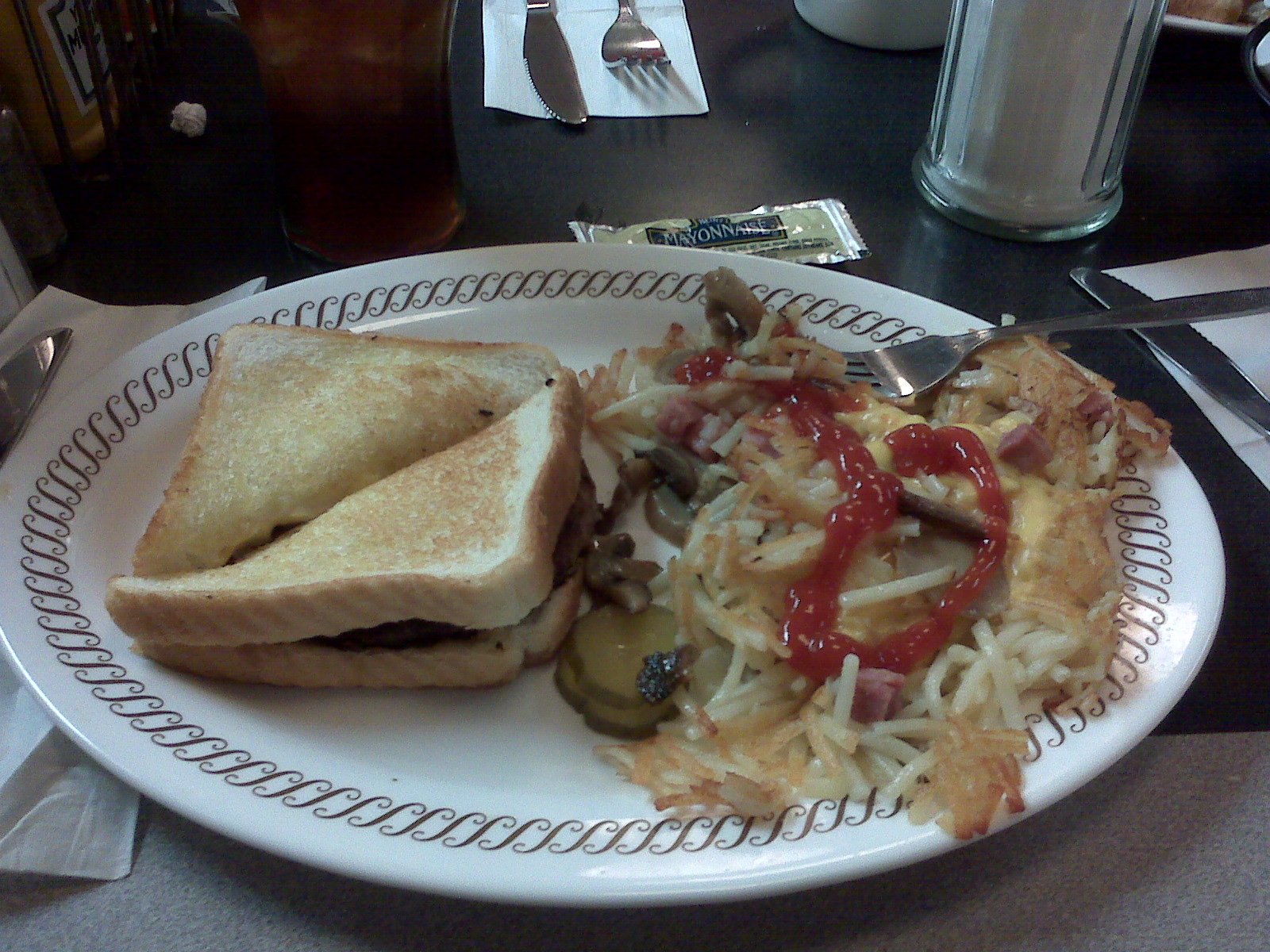 waffle melt with hasbrwns waffle melt with hasbrwns